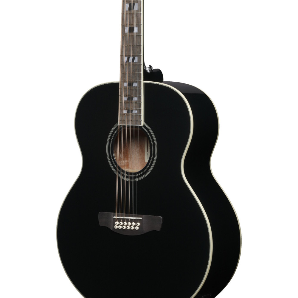 Ibanez AJ7012M1E-BK Artwood AJ Acoustic Guitar12-String - Black High Gloss