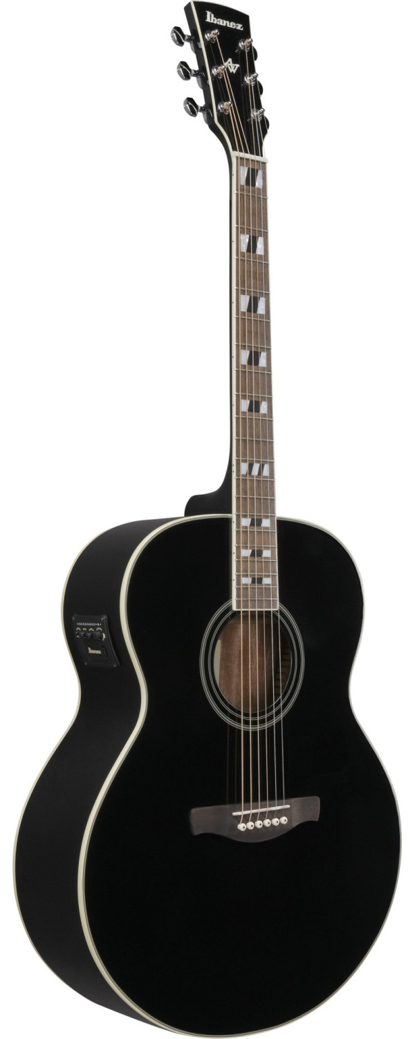 Ibanez AJ70M1E-BK AJ Acoustic Guitar 6-String - Black High Gloss
