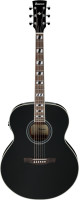 Ibanez AJ70M1E-BK AJ Acoustic Guitar 6-String - Black High Gloss