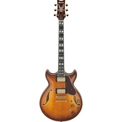 Ibanez AM153FM-ATT Artstar AM Hollow Body Guitar 6-String - Antique Tobacco Burst + Case