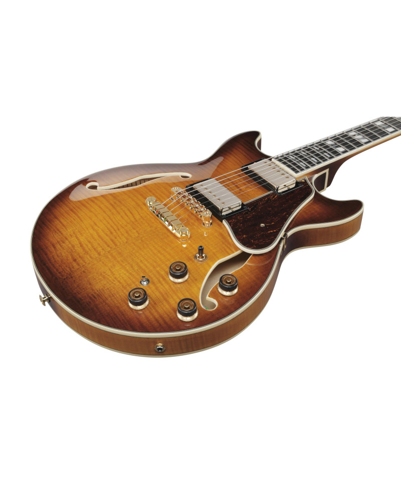 Ibanez AM153FM-ATT Artstar AM Hollow Body Guitar 6-String - Antique Tobacco Burst + Case