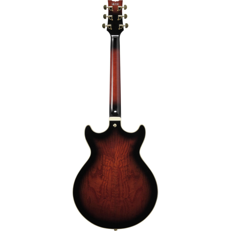 Ibanez AM153QA-DBS Artstar AM Hollow Body Guitar 6-String - Dark Brown Sunburst + Case