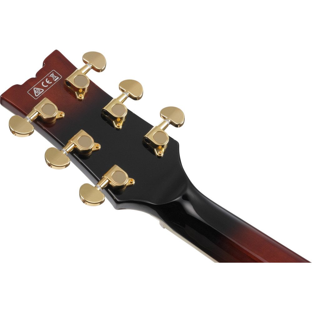 Ibanez AM153QA-DBS Artstar AM Hollow Body Guitar 6-String - Dark Brown Sunburst + Case