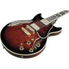 Ibanez AM153QA-DBS Artstar AM Hollow Body Guitar 6-String - Dark Brown Sunburst + Case