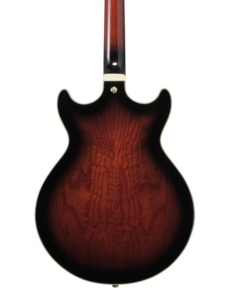 Ibanez AM153QA-DBS Artstar AM Hollow Body Guitar 6-String - Dark Brown Sunburst + Case