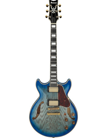 Ibanez AM93QA-JBB Artcore Expressionist Hollow Body Guitar 6-String - Jet Blue Burst