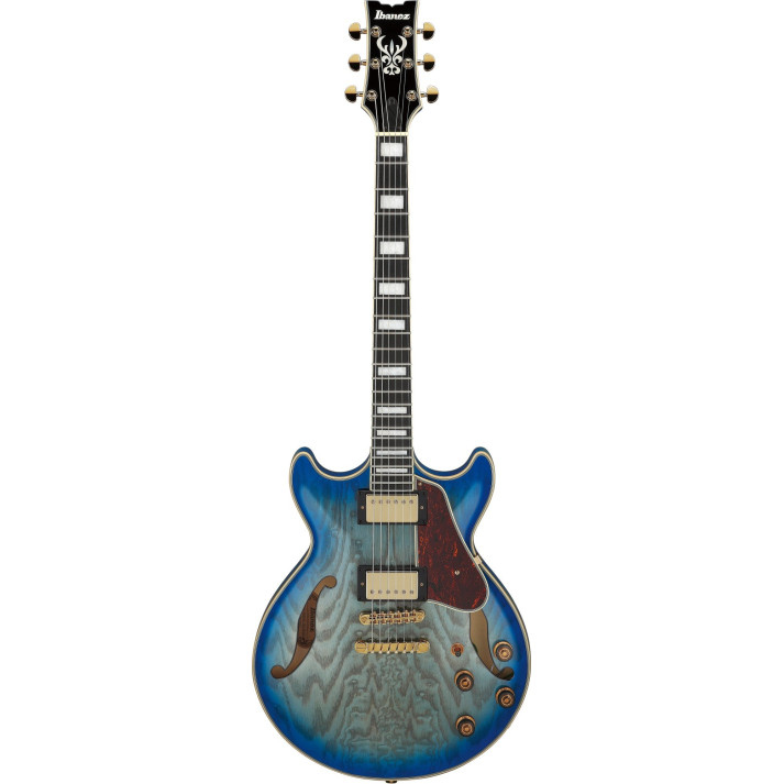 Ibanez AM93QA-JBB Artcore Expressionist Hollow Body Guitar 6-String - Jet Blue Burst