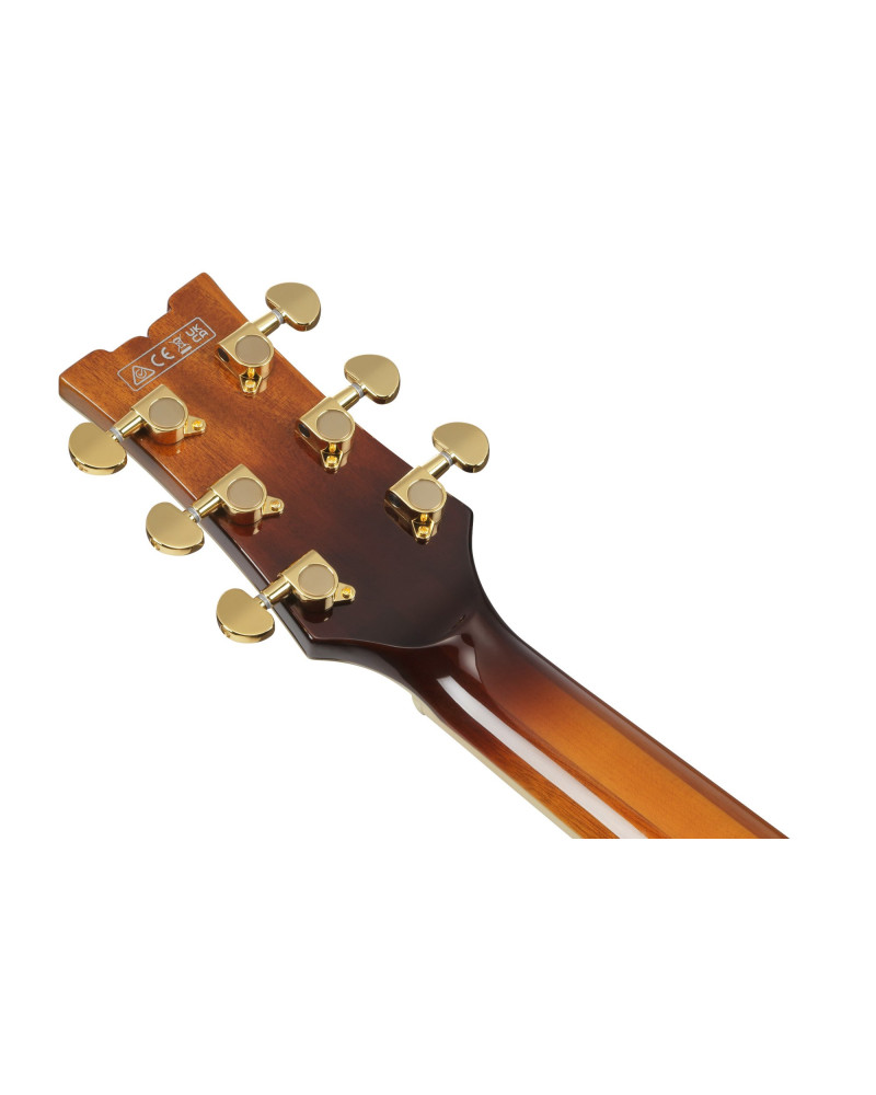 Ibanez AM93QA-VVH Artcore Expressionist Hollow Body Guitar 6-String - Vintage Violin High Gloss