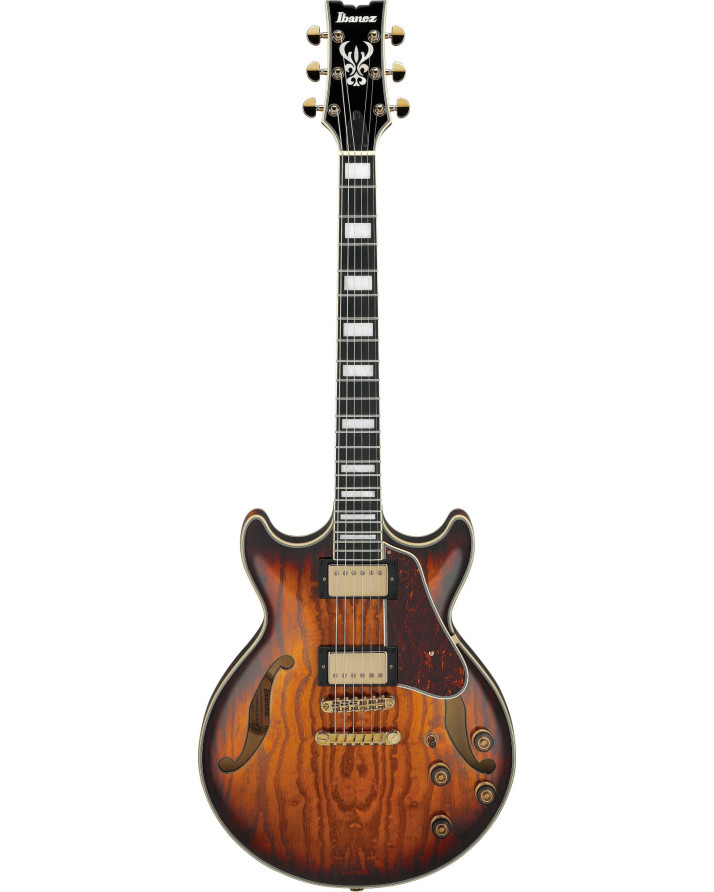 Ibanez AM93QA-VVH Artcore Expressionist Hollow Body Guitar 6-String - Vintage Violin High Gloss