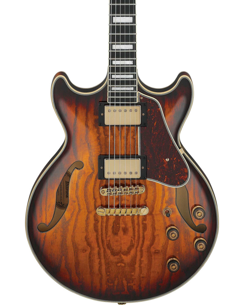 Ibanez AM93QA-VVH Artcore Expressionist Hollow Body Guitar 6-String - Vintage Violin High Gloss