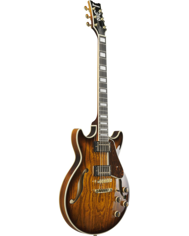 Ibanez AM93QA-VVH Artcore Expressionist Hollow Body Guitar 6-String - Vintage Violin High Gloss