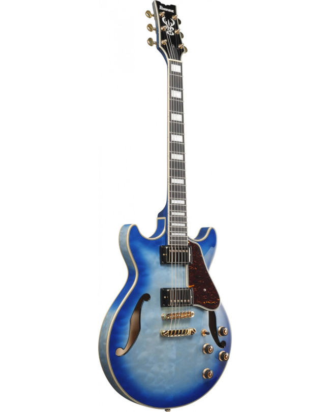 Ibanez AM93QM-JBB Artcore Expressionist AM Hollow Body Guitar 6-String - Jet Blue Burst