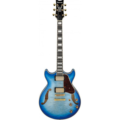 Ibanez 1B-AM93QM-JBB Artcore Expressionist AM Hollow Body Guitar 6-String - Jet Blue Burst