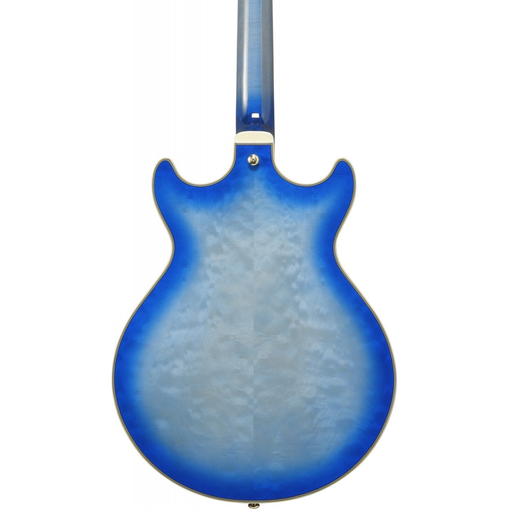 Ibanez AM93QM-JBB Artcore Expressionist AM Hollow Body Guitar 6-String - Jet Blue Burst