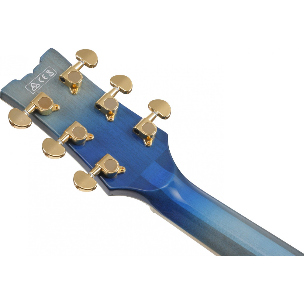 Ibanez AM93QM-JBB Artcore Expressionist AM Hollow Body Guitar 6-String - Jet Blue Burst