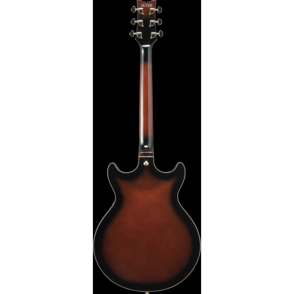 Ibanez AMH100FM-DVS Artstar Hollow Body Guitar 6-String - Dark Violin Sunburst + Case