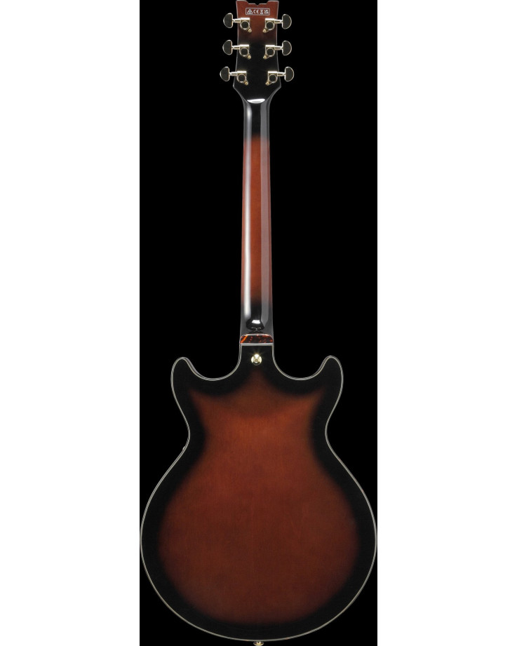 Ibanez AMH100FM-DVS Artstar Hollow Body Guitar 6-String - Dark Violin Sunburst + Case