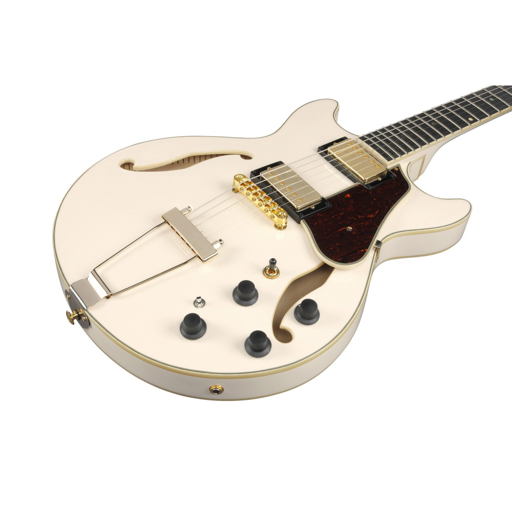 Ibanez AMH90-IV Artcore Expressionist AM Hollow Body Guitar 6-String - Ivory