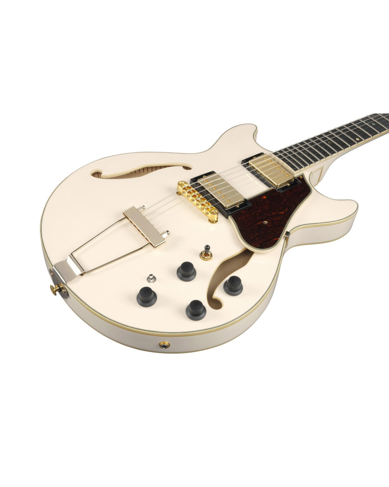 Ibanez AMH90-IV Artcore Expressionist AM Hollow Body Guitar 6-String - Ivory