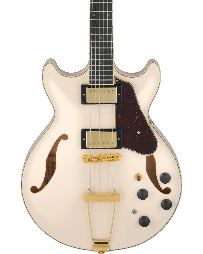 Ibanez AMH90-IV Artcore Expressionist AM Hollow Body Guitar 6-String - Ivory
