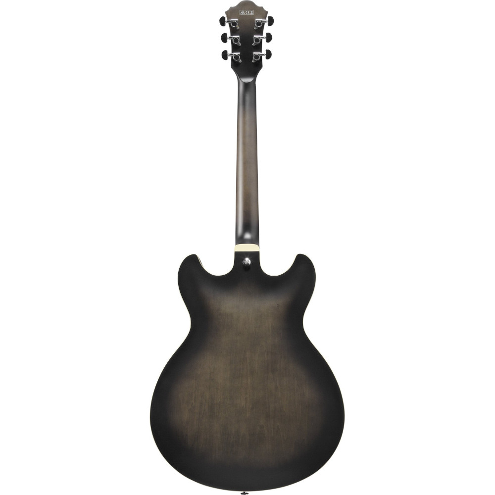 Ibanez AS53-TKF Artcore AS Hollow Body Guitar 6-String - Transparent Black Flat