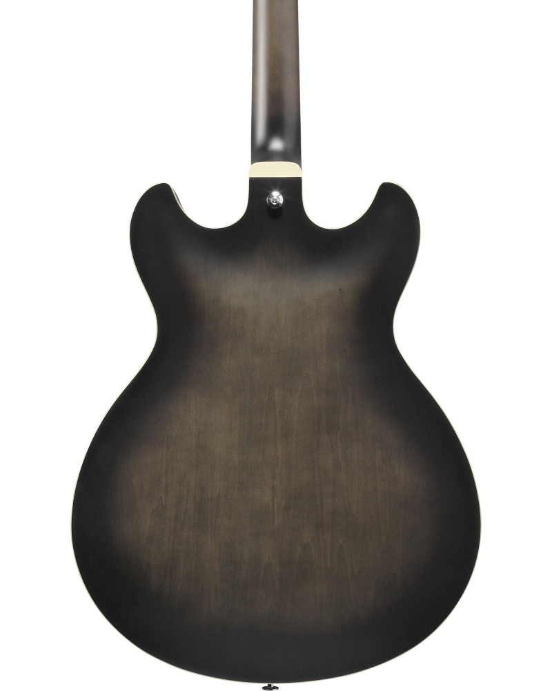 Ibanez AS53-TKF Artcore AS Hollow Body Guitar 6-String - Transparent Black Flat