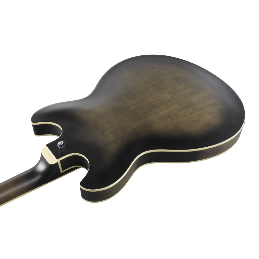 Ibanez AS53-TKF Artcore AS Hollow Body Guitar 6-String - Transparent Black Flat