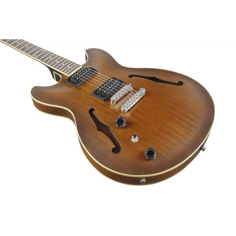 Ibanez AS53L-TF Artcore AS Hollow Body Guitar 6-String Lefty - Tobacco Flat