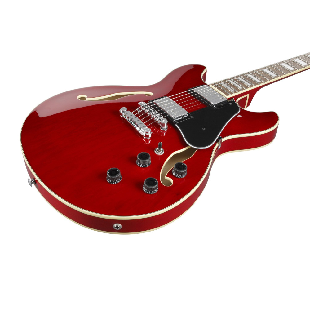 Ibanez AS73-TCD Artcore AS Hollow Body Guitar 6-String - Transparent Cherry Red