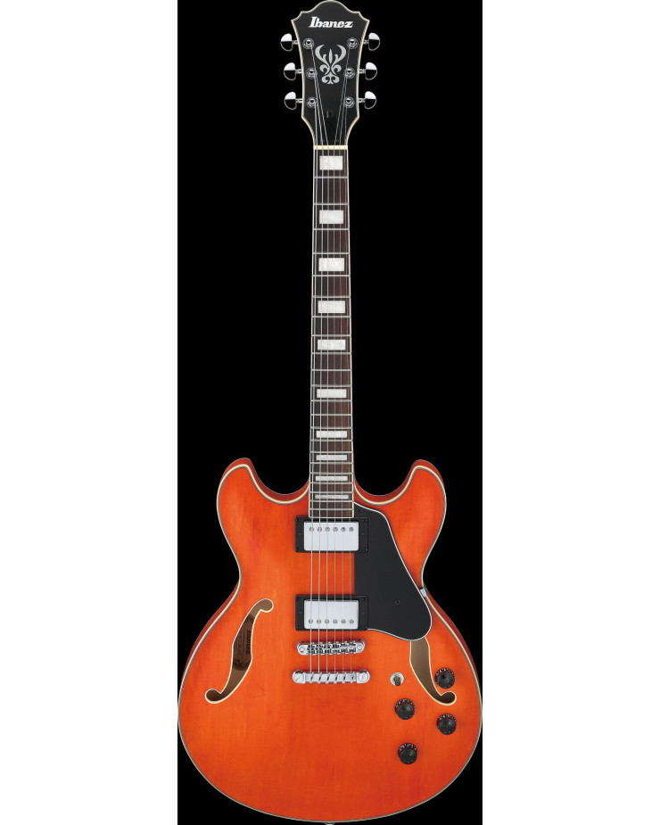 Ibanez AS73-TTF Artcore Hollow Body Guitar 6-String - Transparent Tangerine Flat
