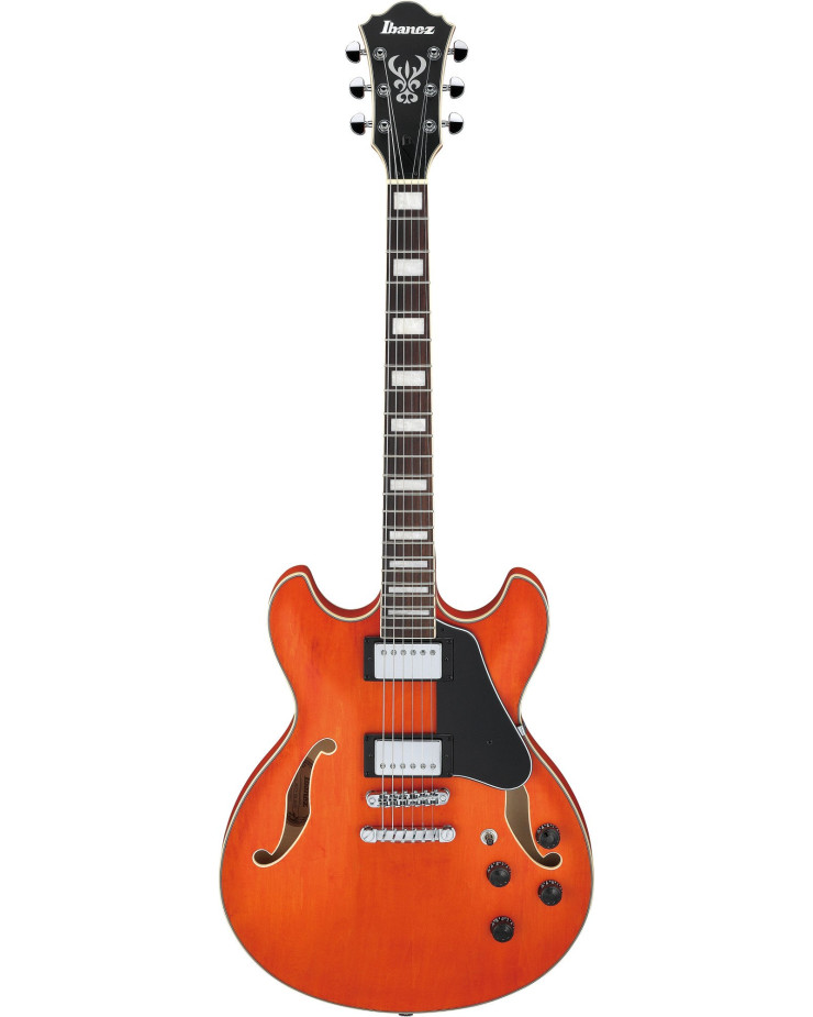 Ibanez AS73-TTF Artcore Hollow Body Guitar 6-String - Transparent Tangerine Flat
