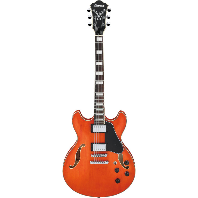 Ibanez AS73-TTF Artcore Hollow Body Guitar 6-String - Transparent Tangerine Flat