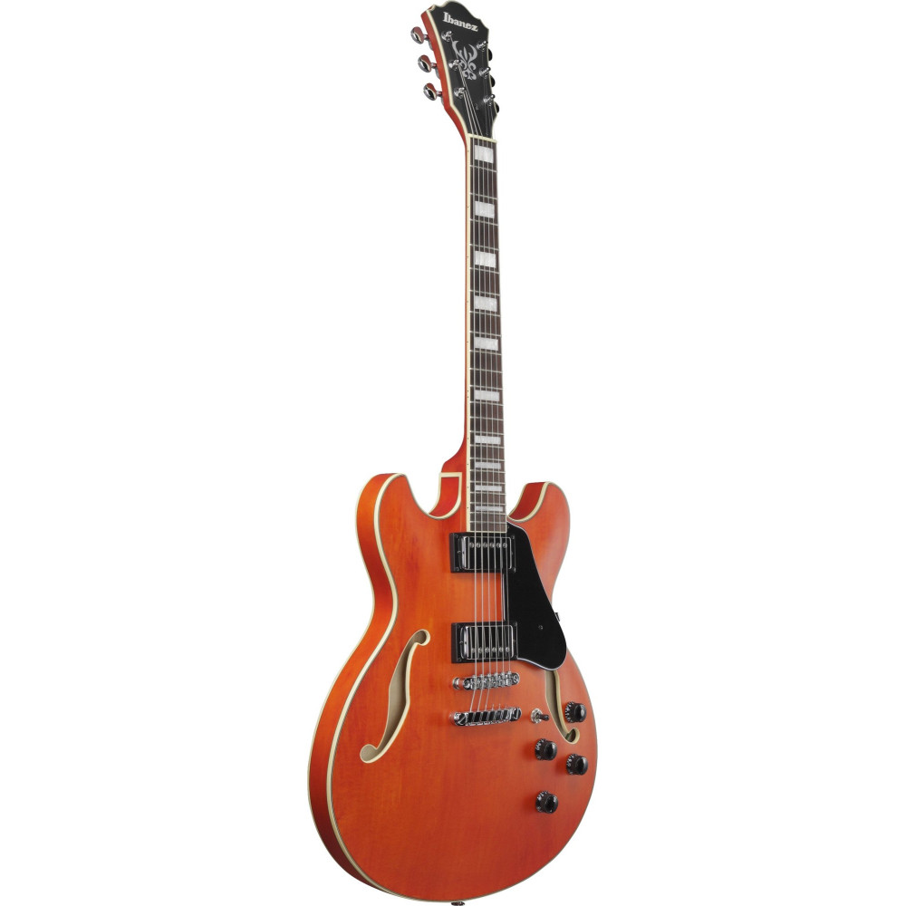 Ibanez AS73-TTF Artcore Hollow Body Guitar 6-String - Transparent Tangerine Flat
