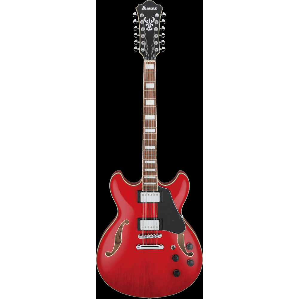 Ibanez AS7312-TCD Artcore AS Hollow Body Guitar 12-String - Transparent Cherry Red