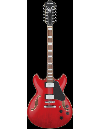 Ibanez AS7312-TCD Artcore AS Hollow Body Guitar 12-String - Transparent Cherry Red