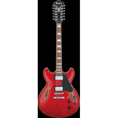 Ibanez AS7312-TCD Artcore AS Hollow Body Guitar 12-String - Transparent Cherry Red