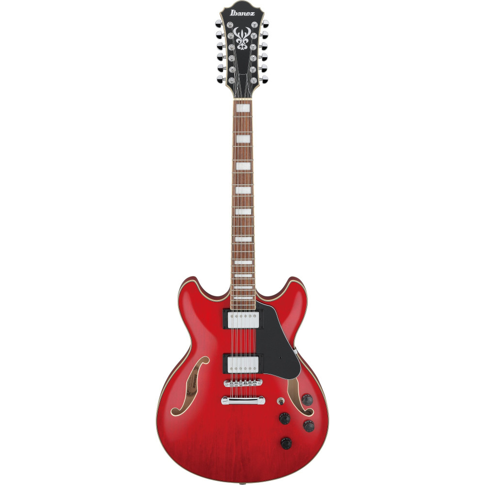 Ibanez AS7312-TCD Artcore AS Hollow Body Guitar 12-String - Transparent Cherry Red