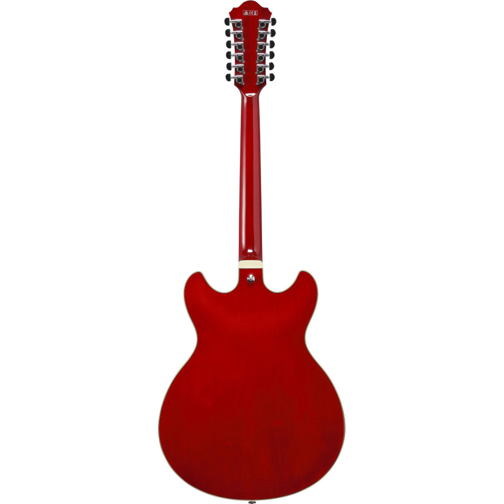 Ibanez AS7312-TCD Artcore AS Hollow Body Guitar 12-String - Transparent Cherry Red