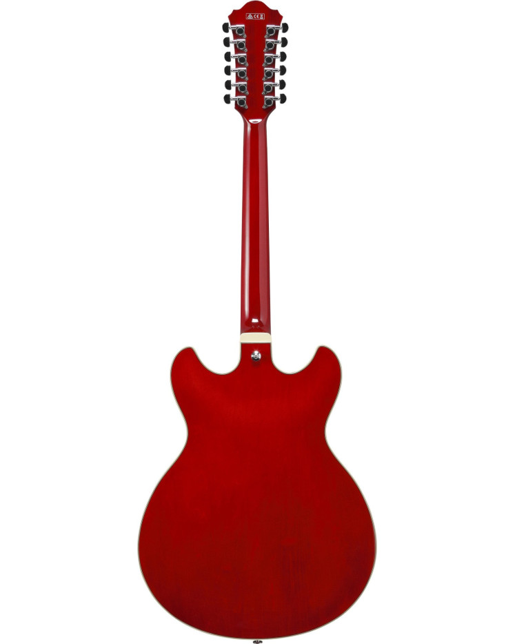 Ibanez AS7312-TCD Artcore AS Hollow Body Guitar 12-String - Transparent Cherry Red