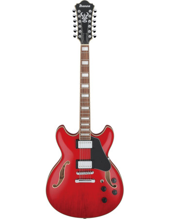 Ibanez AS7312-TCD Artcore AS Hollow Body Guitar 12-String - Transparent Cherry Red