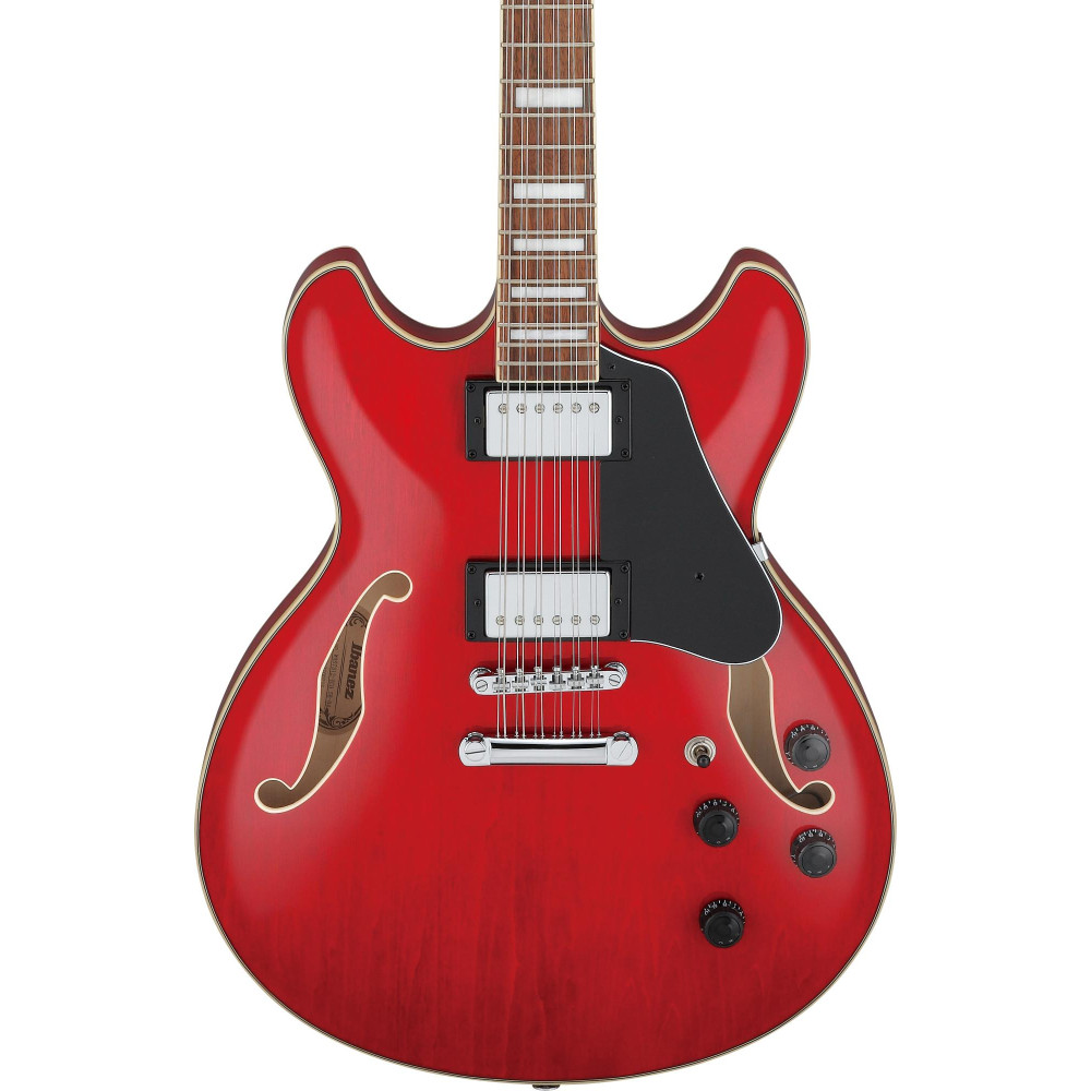 Ibanez AS7312-TCD Artcore AS Hollow Body Guitar 12-String - Transparent Cherry Red