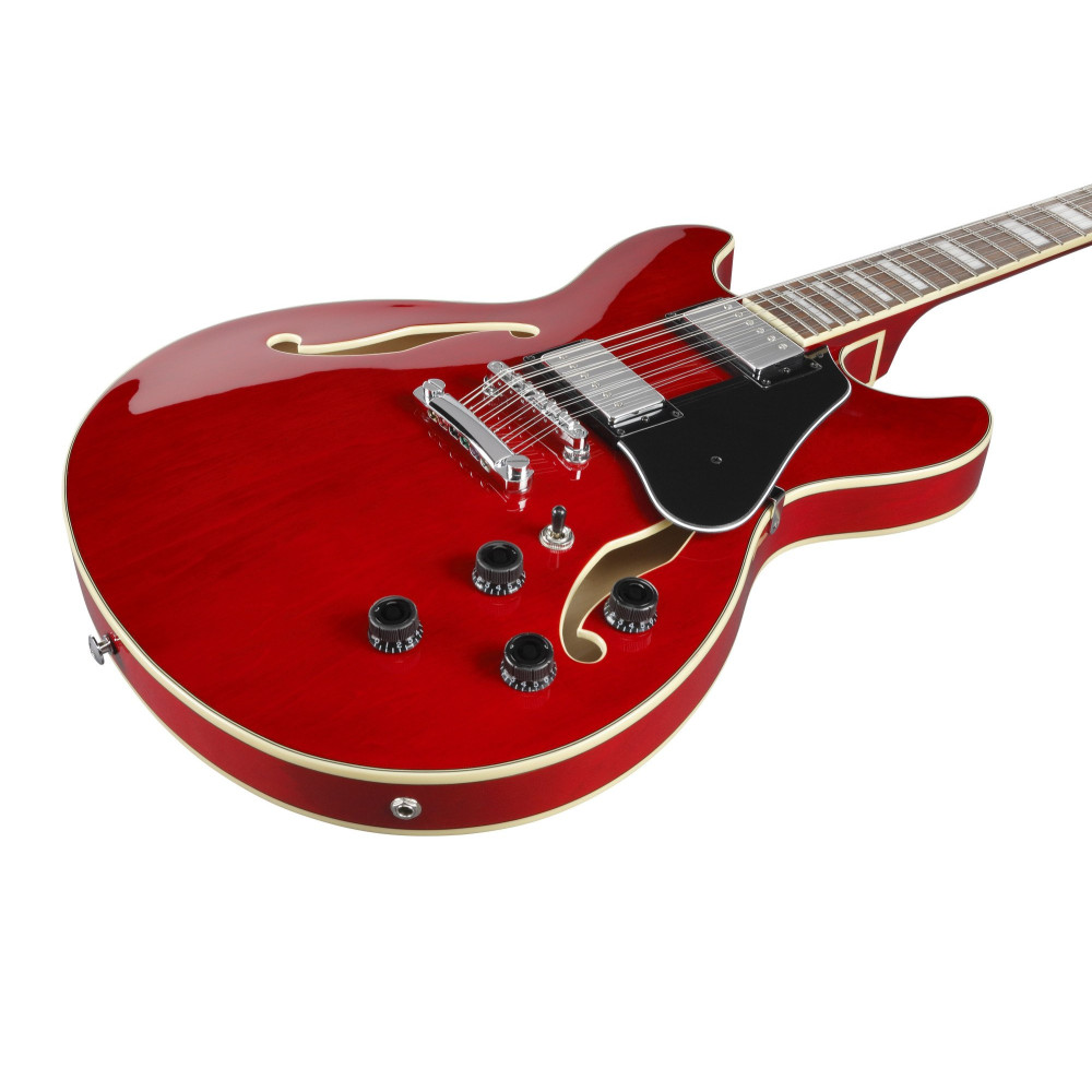 Ibanez AS7312-TCD Artcore AS Hollow Body Guitar 12-String - Transparent Cherry Red