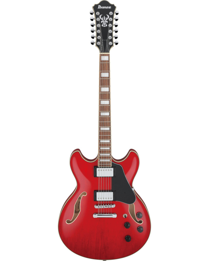 Ibanez AS7312-TCD Artcore AS Hollow Body Guitar 12-String - Transparent Cherry Red