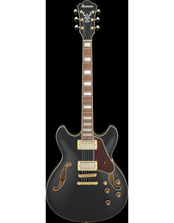 Ibanez AS73G-BKF Artcore AS Hollow Body Guitar 6-String - Black Flat