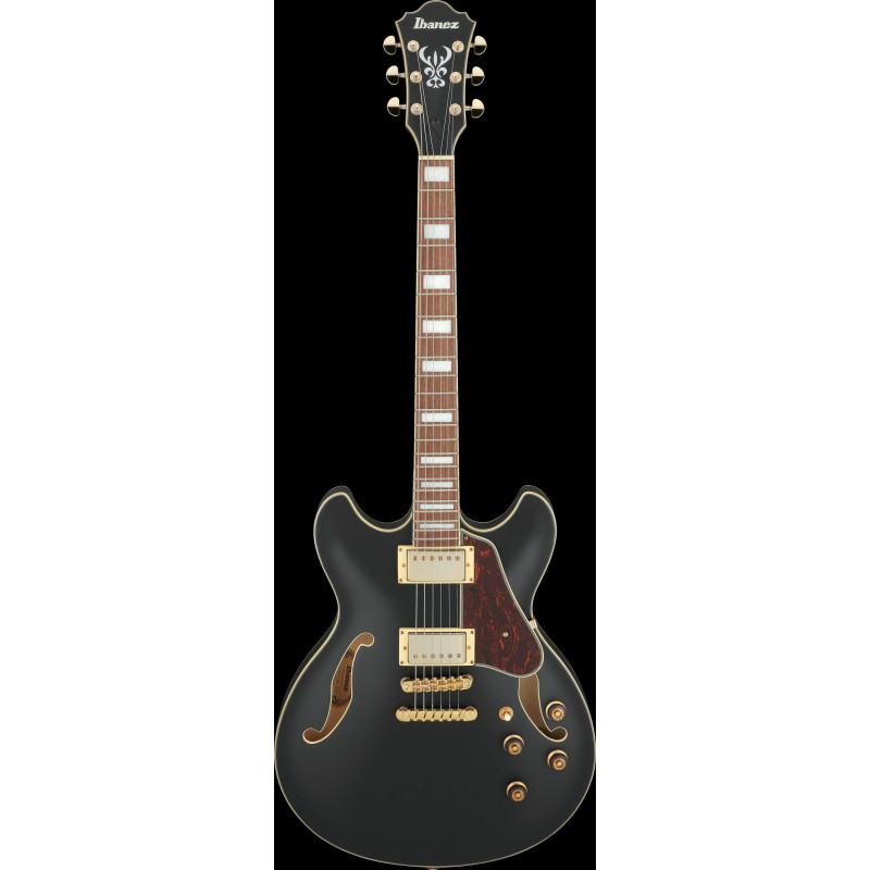 Ibanez AS73G-BKF Artcore AS Hollow Body Guitar 6-String - Black Flat