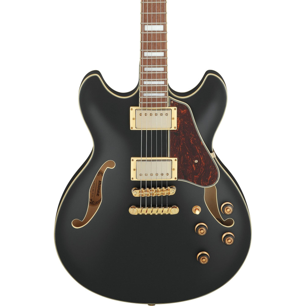 Ibanez AS73G-BKF Artcore AS Hollow Body Guitar 6-String - Black Flat