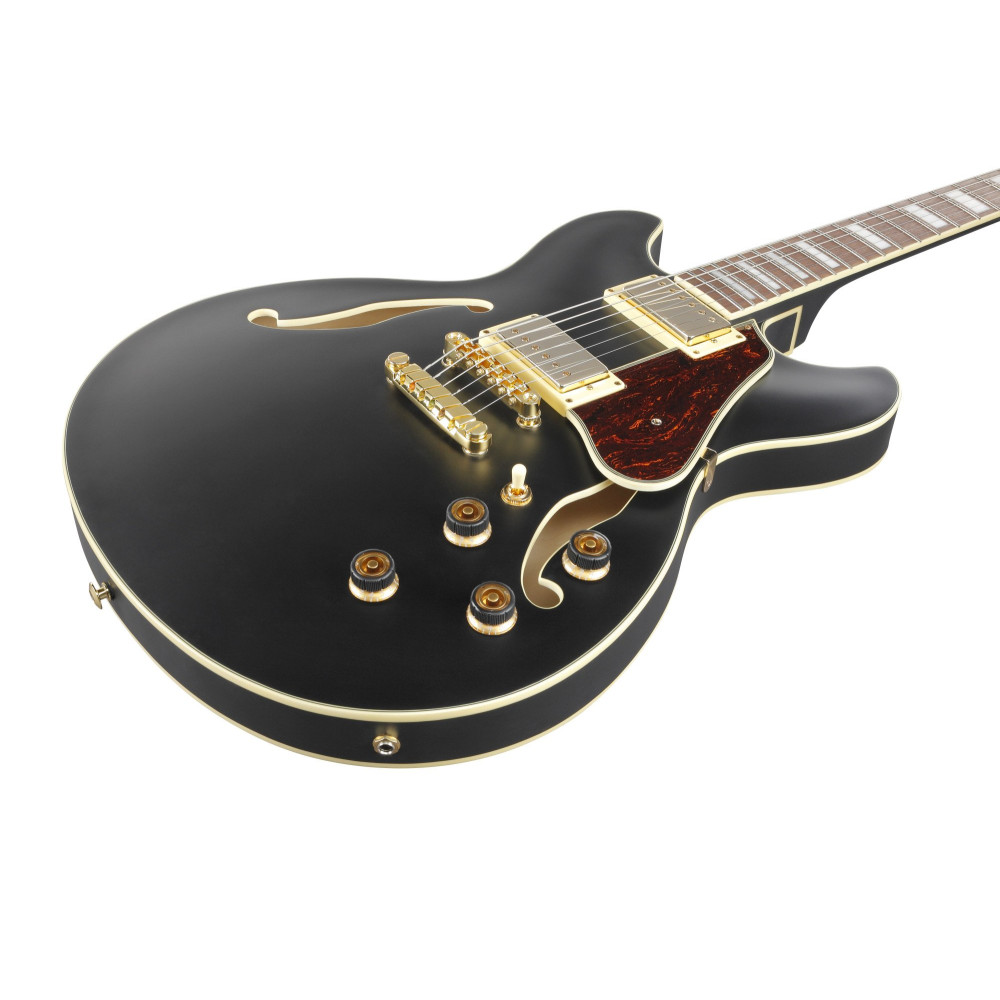 Ibanez AS73G-BKF Artcore AS Hollow Body Guitar 6-String - Black Flat