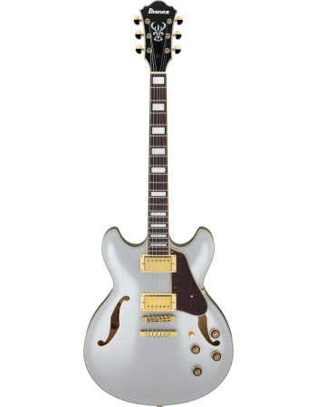 Ibanez AS73G-MSF Artcore Hollow Body Guitar 6-String - Moonstone Silver Flat