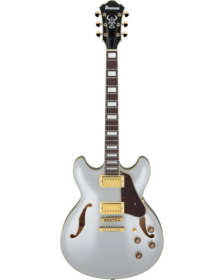 Ibanez AS73G-MSF Artcore Hollow Body Guitar 6-String - Moonstone Silver Flat