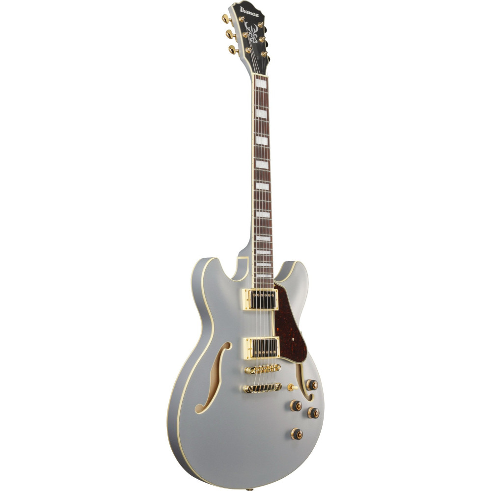 Ibanez AS73G-MSF Artcore Hollow Body Guitar 6-String - Moonstone Silver Flat
